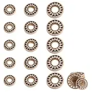 15 PCS Wood Crystal Ball Stand, Wooden Sphere Display Holder, Wooden Sphere