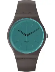 [Swatch] Dark Duality Watch in Brown