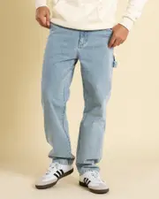 [Lucid] Lucid Men's Shaker Carpenter Jeans in Light Blue Size 34 34 Light Blue
