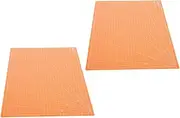 2pcs Double Sided Cutting Pad Craft Cutting Mat Double-Sided Sewing Mat Modeling Projects Board Orange Pp