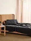 Linen House Nara Charcoal Sheet Set - King