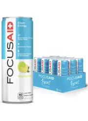 FOCUSAID Energy Blend, Brain Boosting Nootropics Drink, Alpha-GPC 12 Pack