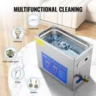 6L Stainless Steel Ultrasonic Cleaner with Bracket and Drain System