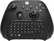 Keyboard for Xbox Series X/S Controller, for Xbox One/S/Controller Gamepad, 2.4Ghz Mini QWERTY Controller Keyboard Gaming Chatpad with Audio/Headset Jack for Xbox Series X/S Controller-Black