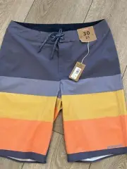 Patagonia Hydropeak Board Shorts Mens Size 30 The Point Blue Orange