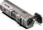 Retro Triple Jet Flame Lighter Gas Butane Refillable Adjustable Flame with Punch