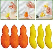 6Pcs Magic Beans Bottle Cleaner, Beans Bottle Cleaning Sponge, Beans-Shaped Bottle Cleaning Sponge, Water Bottle Sponge Heat Resistance Bottle Sponge, for Reuseable Bottle Cleaning Sponge/1395