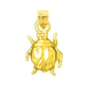 14K Gold Ladybug Mini Charm