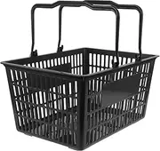 Healifty Plastic Baskets Small Baskets Handles Desktop Commercial Sundries for Supermarkets