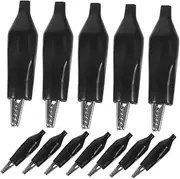 jojofuny Large Alligator Clip Set Electrically Conductive Mini Clamp for Wires Electrical Testing