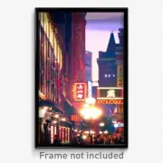Pixel Art Poster - Busy Canton (8 Bit Psychedelic Trippy Weird Video Game Print)