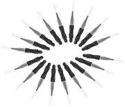 BELLIFFY 50pcs Eyebrow Brushes with Cap Micro Lamination Lash Brush for Eyelash Extensions Portable Eyebrow Comb for Makeup Enthusiasts Fashion Lovers