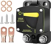 Marine Circuit Breaker | Automatic Circuit Breaker Set Manual Reset Design - Automotive Circuit Breaker, Trolling Motor Quick Connect for DC Voltages from 12V to 48V Marine Applications