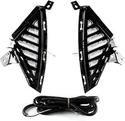 LED DRL Daytime Running Light Front Fog Lamps with Turn Signal Assembly Accessories Compatible With Hyundai Compatible with Elantra 2021 2022#A