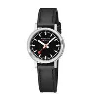 在飛比找PChome24h購物優惠-Mondaine 瑞士國鐵stop2go女士腕錶 – 黑面 