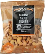 J.C.'s A Grade Salted Cashews, 12 x 150 Grams