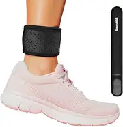 SimplyWalk Ankle Band for Fitbits & Smartwatches, Softwear Ankle Band (Device not Included) (Black)