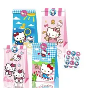 12PC Hello Kitty Paper Lolly Loot Bag Stickers Party Bag Favour Candy Bag