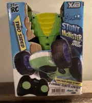 NEW 27 MHz Remote Control X/B Monzoo Stunt Monster Shark to Dino Truck Two Sided