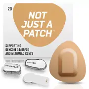 Dexcom G4/G5/G6 or MiaoMiao-Libre - CGM Sensor Adhesive Patches Beige - 20 pack