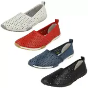 Ladies Down To Earth Flat Comfort Shoes