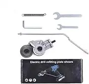 Electric Drill Shears,Drill Attachment Metal Cutter,Sheet Metal Cutter Drill,Metal Nibbler Drill Attachment 0.8-2mm Universal Type Electric Drill Shears for Most Lithium/Impact/Pistol Drills