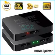 HDMI Splitter Amplifier 1 In 2 Out Video Duplicator 4K HD 3D Foxtel DVD 1/2PCS