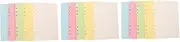 HOODANCOS 3sets A5 Loose Leaf Paper Refills 5 Color Lined Paper for Planner Binder 100sheets*3
