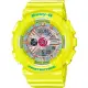 CASIO Baby-G 耀眼亮彩甜心運動休閒腕錶-粉黃-BA-110CA-9ADR