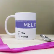 Personalised Drink Options Mug - Dark Lavender