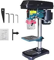 Electric Bench Drill Press, Benchtop Drill Press, Mini Drill Press with 5-Speed Control, Precision Bench Drill Machine with Flat Pliers, Elecric Table Driller for Metal Wooden Jewelry DIY