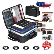 Extra-Large Fireproof Document Bag with Lock - Organize & Protect Valuables