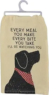 Primitives by Kathy - I'll Be Watching You Pet Love Cotton Dish Towel