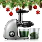 Juicer Machines Easy to Clean, HOUSNAT Slow Masticating Juicer with 2-Speed Mode
