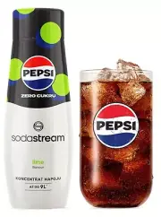 Sodastream PEPSI MAX LIME ZERO Syrup - Bottle 440 ml / 15 fl oz