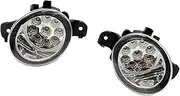 1 Set LED Fog light Compatible For Nissan X trail X-Trail T32 Rogue 2014 2015 2016 fog lights Switch Harness Cover wiring halogen fog lamps(Only 9LED fog)