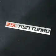 1x Chrome Red Black 3.5L TWIN TURBO Metal Badge Emblem Decal Sticker Performance (for: Renault)