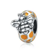 Silver plating Honeycomb & Bee Spacer Beads Fit Women Bracelets & Bangles DIY Jewelry