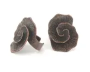 Flower Adjustable Ring Antique Copper Plated brass (17mm 7US inner size) 2846