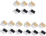 NUOBESTY 3sets Ring Binder Notepad Portable Flash Cards Blank Memo Pad Study Cards Compact Easy to Use 6pcs*3