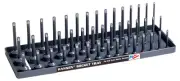 Hansen Global 38023 3/8_ Drive Metric 3 Row Socket Tray