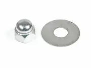 Massey Ferguson Tractor FE35 TEA TEF20 Chrome Steering Wheel Nut & Washer x 2