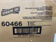 Genuine Joe 6.5 Gal. Side Press Mop Bucket Wringer Combo, Yellow (GJO60466)