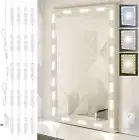 LED Vanity Lights Mirror 12V Hollywood Style Bright Stick on 20Pcs 3LEDS Adapter