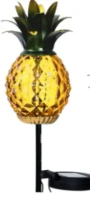 Patriot Lighting Solar Landscaping LED Light Pineapple Garden Light Brand New