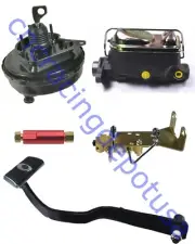 9" Power Brake Booster Conversion Kit Drum /Drum For 1967-1970 Ford Mustang