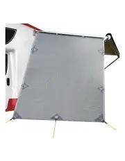 [Weisshorn] Caravan Privacy Screen Roll Out Awning 1.95 x 2.2M Sun Shade End Wall Side in Grey