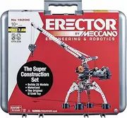 [MECCANO] Erector by Super Construction 25-in-1 Motorized Building Set, Steam Education Toy, 638 Parts, for Ages 10+