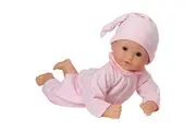 Corolle Bb Calin Charming Pastel Baby Doll - 12" Soft Body Doll with Pink Outfit, Sleeping Eyes Open and Close, Vanilla-Scented, for Kids Ages 18 Months and up
