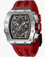 TSAR BOMBA - TB-8204SGLZ- Men Watches 50m Waterproof Chronograph Quartz - Red